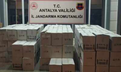 Antalya’da 1498 litre sahte bandrollü içki yakalandı!.