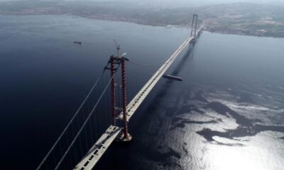 1915 Çanakkale Köprüsü yolu için 6 tabliye montajı kaldı!.