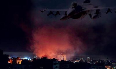 İşgalci teröristlerden Gazze’ye hava saldırısı..