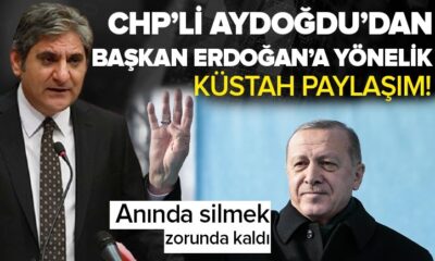 Bu kez çizgiyi fena aştı! CHP’li Aykut Erdoğdu’dan küstah paylaşım! “Tayyip Erdoğan ölsün istiyorum!.” (video haber)