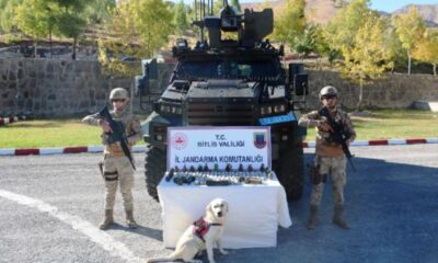 Bitlis’te, PKK’ya ait patlayıcı ve el bombaları ele geçirildi!.