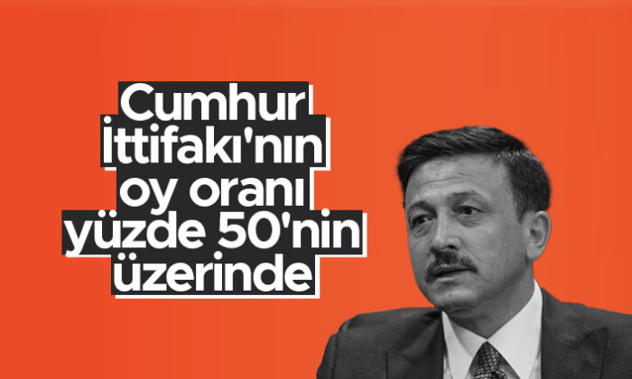 Hamza Dağ, Cumhur İttifakı’nın oy oranı yüzde 50’nin üzerinde olduğunu açıkladı!.