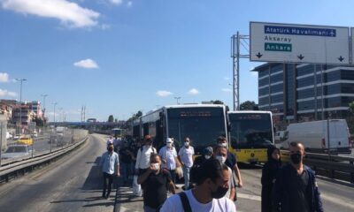 İstanbul’un ulaşım çilesi bitmiyor! Küçükçekmece’de metrobüs arızası..