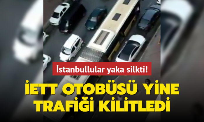 İstanbul’da arızalanan İETT otobüsü, trafiği kilitledi!.