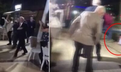 Kılıçdaroğlu salona girerken kameraman havuza düştü!. (video haber)
