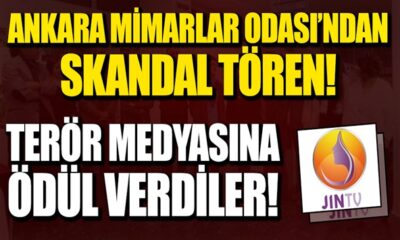 Ankara Mimarlar Odası’ndan terör örgütünün yayın organına ödül..