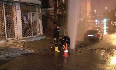 İSKİ borusu bu kez de Kadıköy’de patladı! Caddeyi su bastı, trafik felç oldu!.