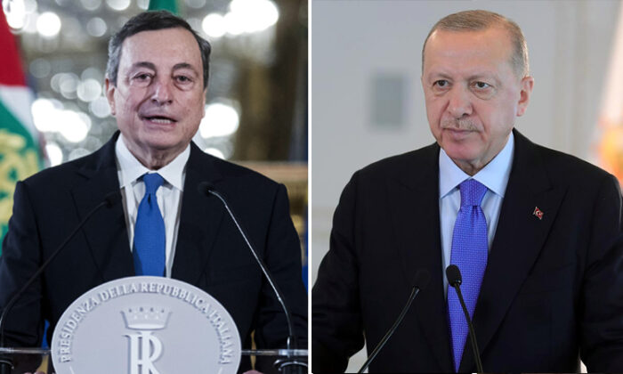 Cumhurbaşkanı Erdoğan İtalya Başbakanı Draghi ile bir araya geldi!.