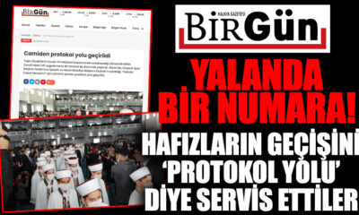 Yine provokasyon peşindeler!. Birgün gazetesinden “Cami içinde protokol yolu açıldı” palavrası..