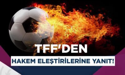 Derbi maç sonrası TFF’den hakem açıklaması..