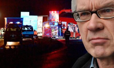 Çizdiği karikatürlerle Peygamberimize hakaret etmişti! İslam düşmanı İsveçli karikatürist Vilks ve iki koruma polisi trafik kazasında yanarak öldü!.