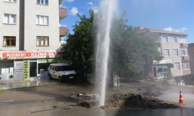 Ataşehir’de boru patladı, ekipler suyu bir buçuk saat sonra kesti!.