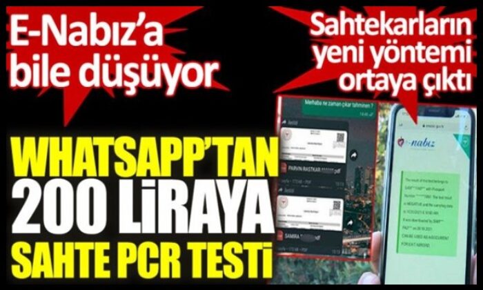 İstanbul’da WhatsApp üzerinden PCR sahtekarlığı..