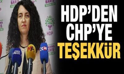 HDP’den CHP’ye tezkere teşekkürü.. (video haber)