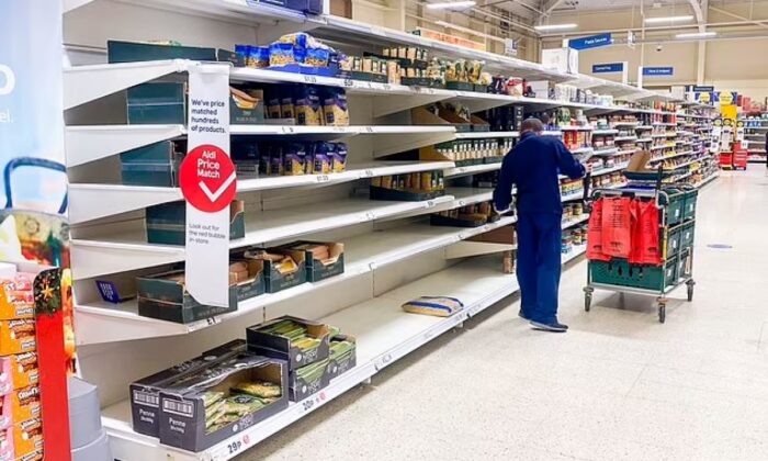 İngiltere’de kıtlık! Halk, temel gıdaları satın almakta zorluk yaşıyor!.