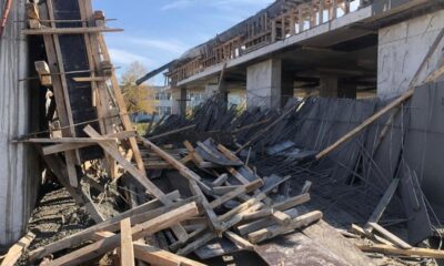 İnşaatta beton dökümünde kalıplar çöktü, bir işçi hayatını kaybetti!.