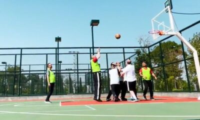 Külliye’deki basketbol maçının görüntüleri! Başkan Erdoğan: “Harekette bereket vardır!.”