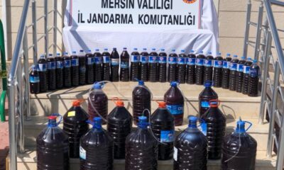 Mersin’de 200 litre sahte içki ele geçirildi!.