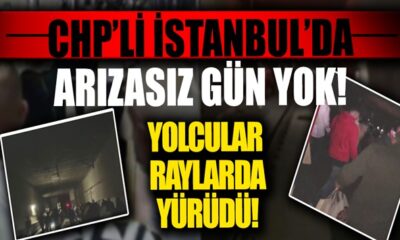 İstanbul’da toplu ulaşım eziyeti devam ediyor! Topkapı-Mescid-i Selam tramvayı yolda kalınca yolcular raylarda yürüdü!.