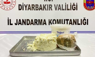 Yoğurt kovasından uyuşturucu çıktı!.