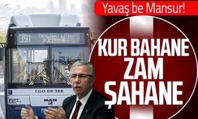 Ankara’da toplu ulaşıma zam..