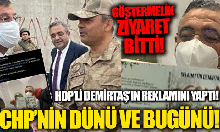 CHP’li Tanrıkulu, dün sınırdaki askerleri ziyaret etti, bugün Demirtaş’ın kitabının reklamını yaptı!.