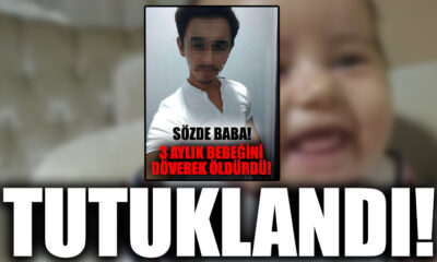 3 aylık bebeğini döverek öldüren baba tutuklandı!.
