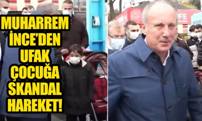 Muharrem İnce, tanışmak istediği çocuk Arap çıkınca arkasını dönüp, yoluna devam etti!.