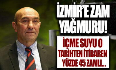 İzmir’de içme suyuna yüzde 45 zam..