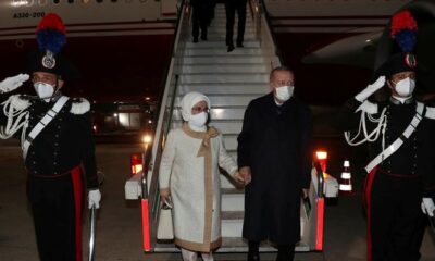 Cumhurbaşkanı Erdoğan İtalya’dan ayrıldı!.
