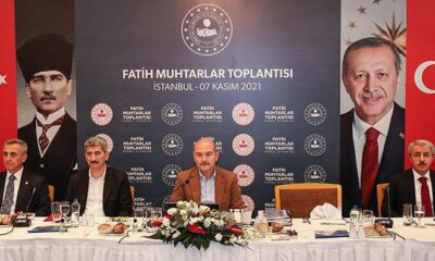 Süleyman Soylu, Fatih’te muhtarlarla bir araya geldi!.