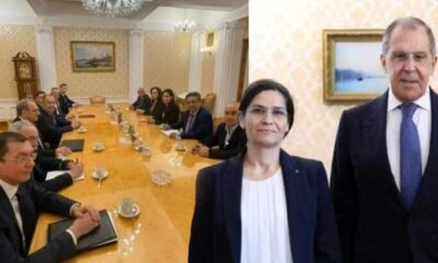 Teröristlere Moskova’da resmi kabul! Lavrov, PKK heyetiyle görüştü!.