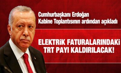 Elektrik faturalarından TRT payı ve enerji fonu kesintileri kaldırılacak!.
