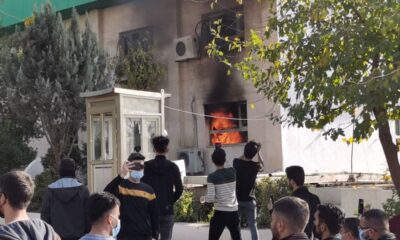 Irak’taki gösterilerde, KYB binası ateşe verildi!.