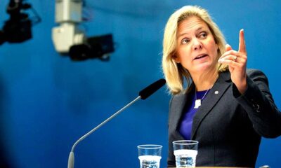 İsveç’in ilk kadın başbakanı seçildikten 7 saat sonra istifa etti!.