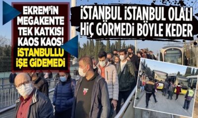 İstanbullunun ulaşım çilesi dolmuyor!. Topkapı-Mescid-i Selam Tramvay Hattı’ndaki çalışma nedeniyle yoğunluk yaşandı!.