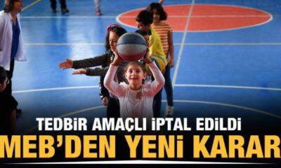 MEB, tören ve etkinliklerin tedbir amaçlı iptal edildiğini duyurdu!.