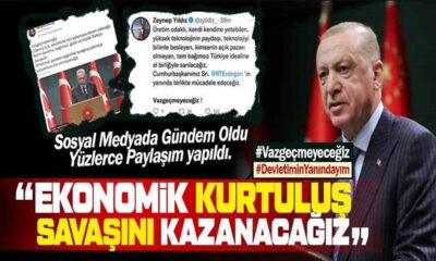 Sosyal medya ayakta! “Ekonomik Kurtuluş Savaşı’nı kazanacağız! Vazgeçmeyeceğiz!.”
