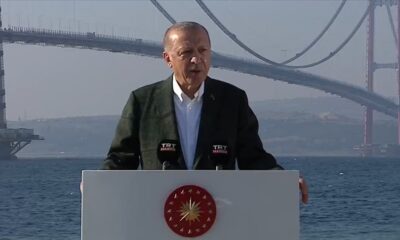 Başkan Erdoğan, 1915 Çanakkale Köprüsü Son Tabliye Montaj Töreni’nde konuşuyor!. #CANLI