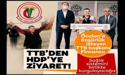 Öcalan’a özgürlük isteyen terör sevici TTB Başkanı Fincancı’dan HDP’ye ziyaret..