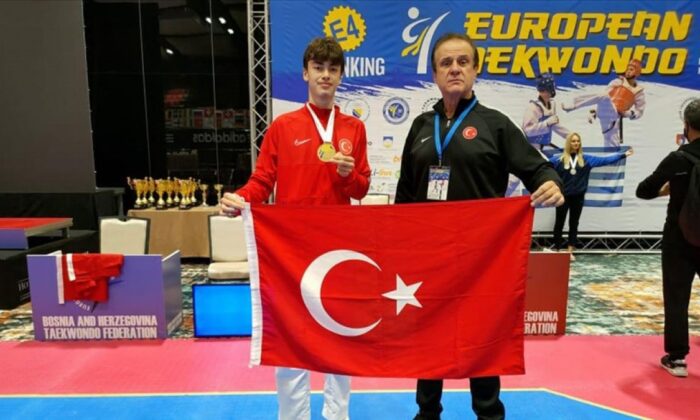 Milli Tekvandocu Yiğithan Kılıç, gençlerde Avrupa Şampiyonu oldu!.