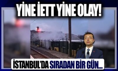 İstanbullunun ulaşım çilesi devam ediyor! Arıza yapan otobüsün motoru alev aldı!.