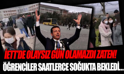 İstanbullunun ulaşım çilesi! Öğrenciler saatlerce otobüs bekledi!.