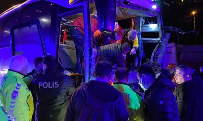 TEM’de otobüs kazası! Çok sayıda yaralı var!.