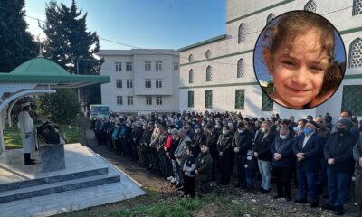 Pendik’te babasının öldürdüğü Defne’ye acı veda..