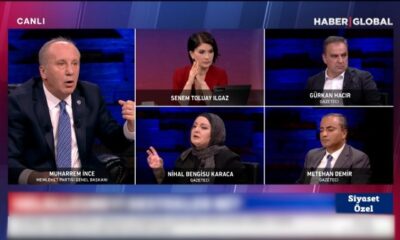 Nihal Bengisu’nun başörtüsü sorusu Muharrem İnce’yi kızdırdı! “Bir daha sizinle programa çıkmam!.” (video haber)