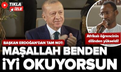 Cumhurbaşkanı Erdoğan, Afrikalı gençlerle buluştu!. (video haber)
