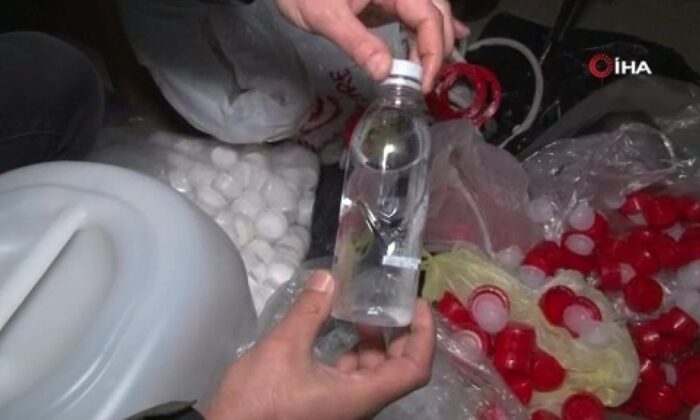 İstanbul’da sahte alkol deposuna baskın..