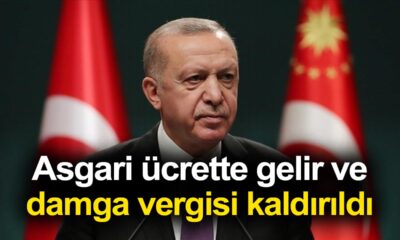 Asgari ücretten gelir ve damga vergisi kaldırıldı!.
