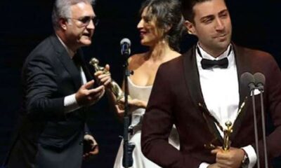 Altın Kelebek Ödül Töreni’nde Oyuncu Çağlar Ertuğrul’dan Tamer Karadağlı’ya gönderme..